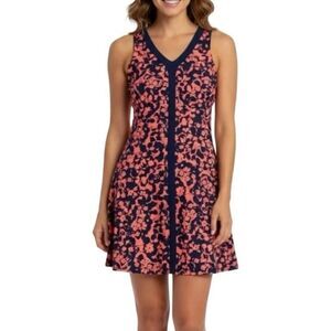 Title Nine Hillary Dress Size Medium Sleeveless A Line Coral Reef NEW W Tags